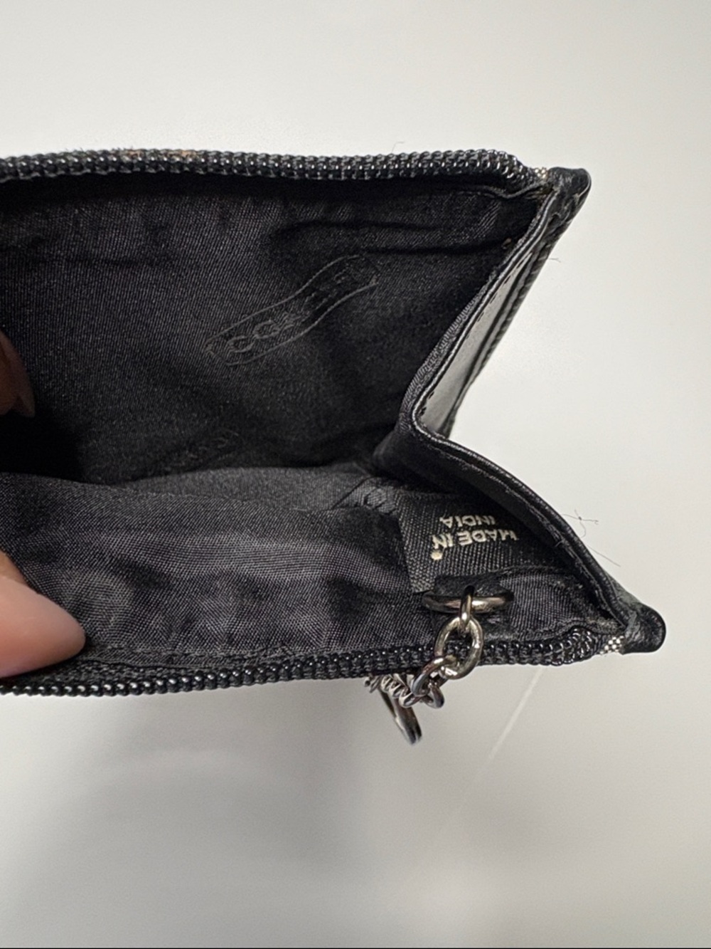 Coach Black Signature Key Card Holder - Picture 3 of 4